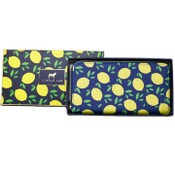 Wholesale - *OUTSIDE OF CA* LRG LEMON PRINT ZIPPER WALLET IN GIFT BOX, UPC: 4890808260401